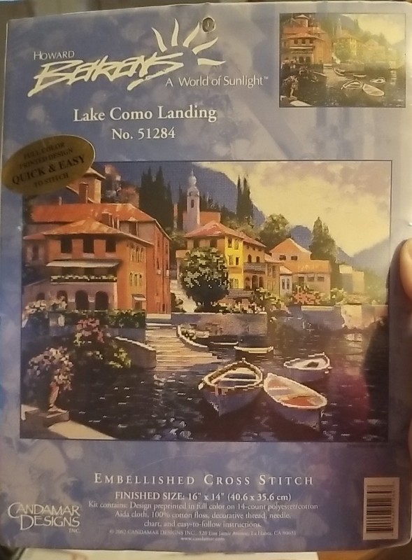 Vtg 2001 New Candamar Designs Inc By Howard Behrens Lake Como Landing #51284