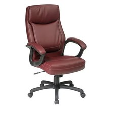 Office Star Office Chair,46 3/4 in H,Burgundy EC6583-EC4 Office Star EC6583-EC4