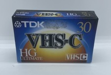 TDK VHS-C TC-30HG Ultimate Camcorder Compact Video Cassette TAPE