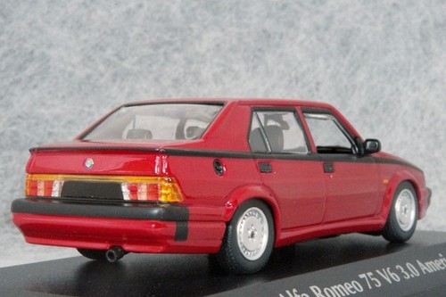 1/43 Alfa Romeo 75 V6 3.0 Usa / 1967 Red Minichamps Minicar - Picture 2 of 10