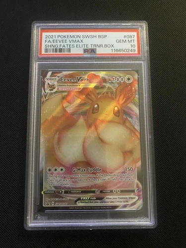 Eevee VMAX SWSH087 Black Star Promo Shining Fates ETB PSA 10 Gem Mint