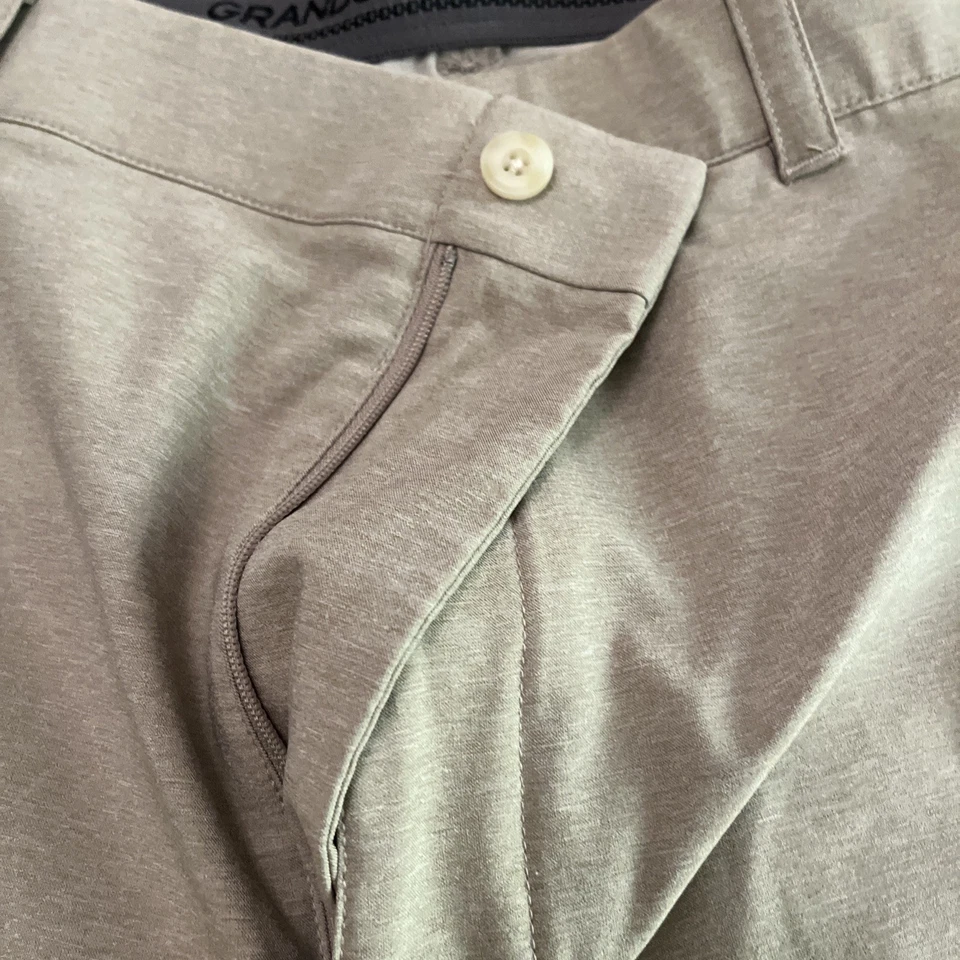 Grandslam Mens Khaki Tan Flat Front Golf Shorts Size 44 - Image 3 of 4