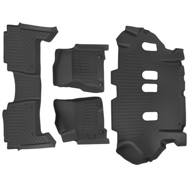 Black Floor Mats Liner for Nissan Armada/Infiniti QX80 2019-2022 Anti-Slip