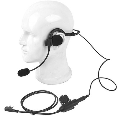 Walkie Talkie Earpiece Behind The Head Over Ear Radio Headset Headphone with ...