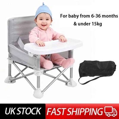 Baby High Chair Foldable Infant Feeding Toddler Table Chair Portable Seat Travel