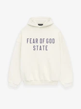 Fear of God State Essentials Size M Fleece Hoodie Pullover Hood Logo Shell NWT