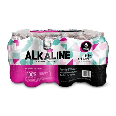 HYDRATION UPGRADE! Member's Mark Plus+ Alkaline Bottled Water (1L, 18 Pk)