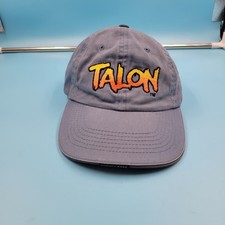 Dorney Park Talon Embroidered Logo Gray Strapback Hat Adjustable Unisex Cap