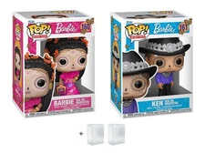 Funko Pop!  Dia De Los Muertos -Barbie and Ken #160 #161 Set of 2 Vinyl Figures