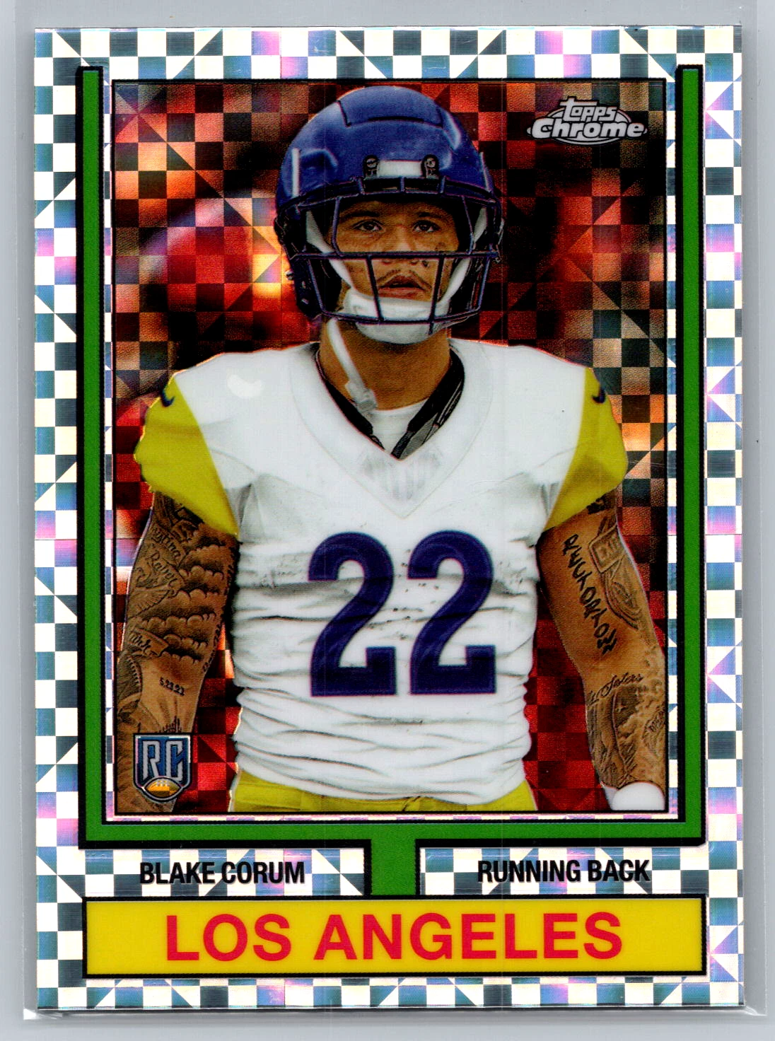 Blake Corum Topps Chrome 1974 Topps Football #74TF14 X-Fractor