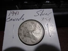 Canada 1941 - 25 Cent Quarter Canadian Coin - 80% Silver