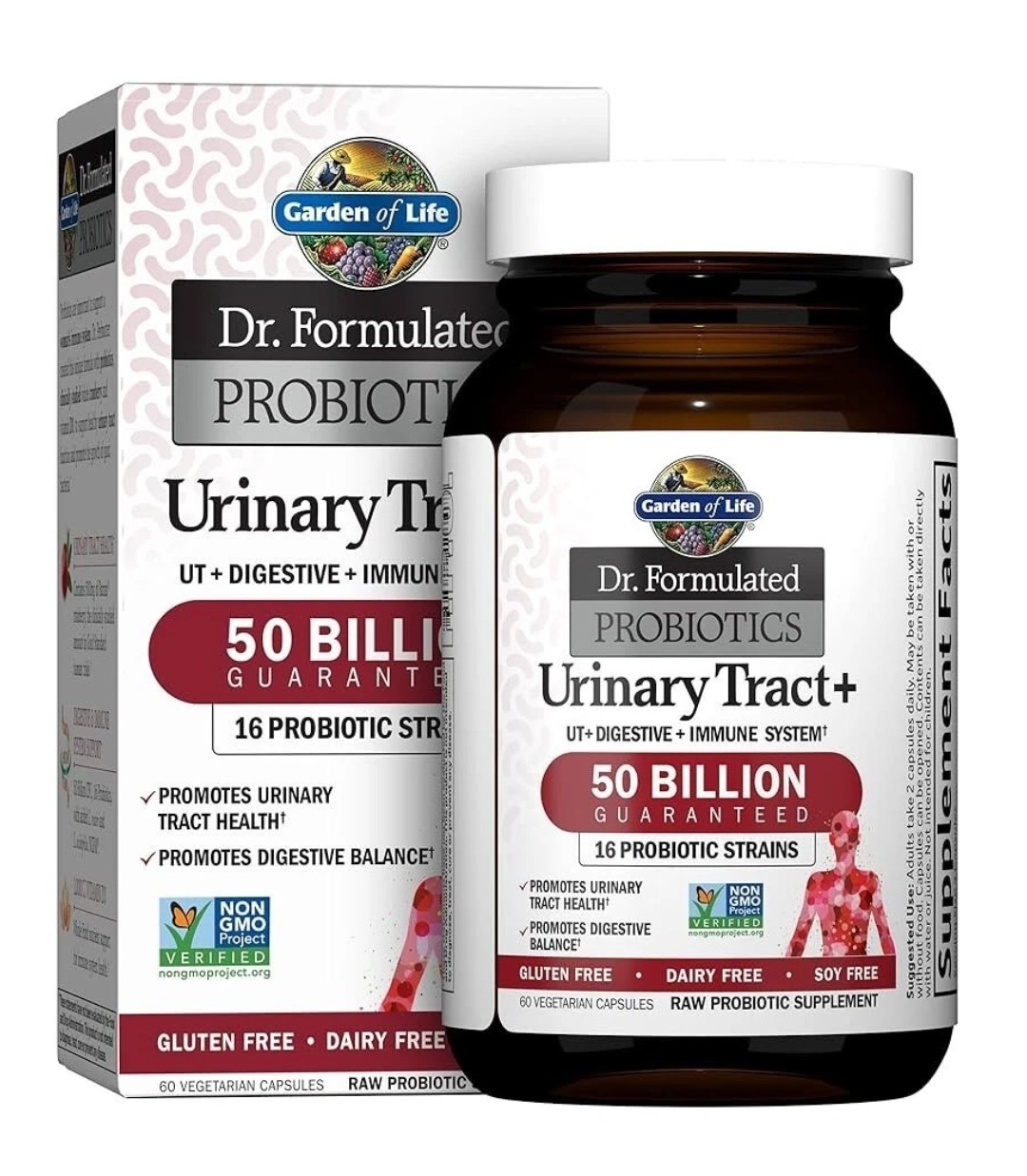 Garden of Life Dr. Formulated Probiotics Urinary Tract+ Supplement-60ct-Exp10/25