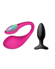 LOVENSE Lush 4 Wearable G-spot Vibrator+Hush 2 1.5in Butt Plug Anal Vibrator