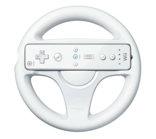 Racing Mario Kart Game Kierownica do pilota Nintendo Wii biała - Zdjęcie 1 z 5