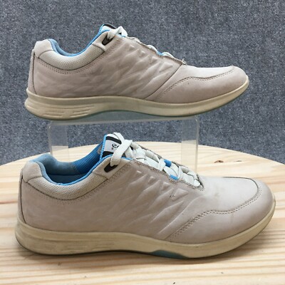 Ecco Sneaker Womens 40 Gray Exceed Stellar Low Walking Laced Up Casual Leather