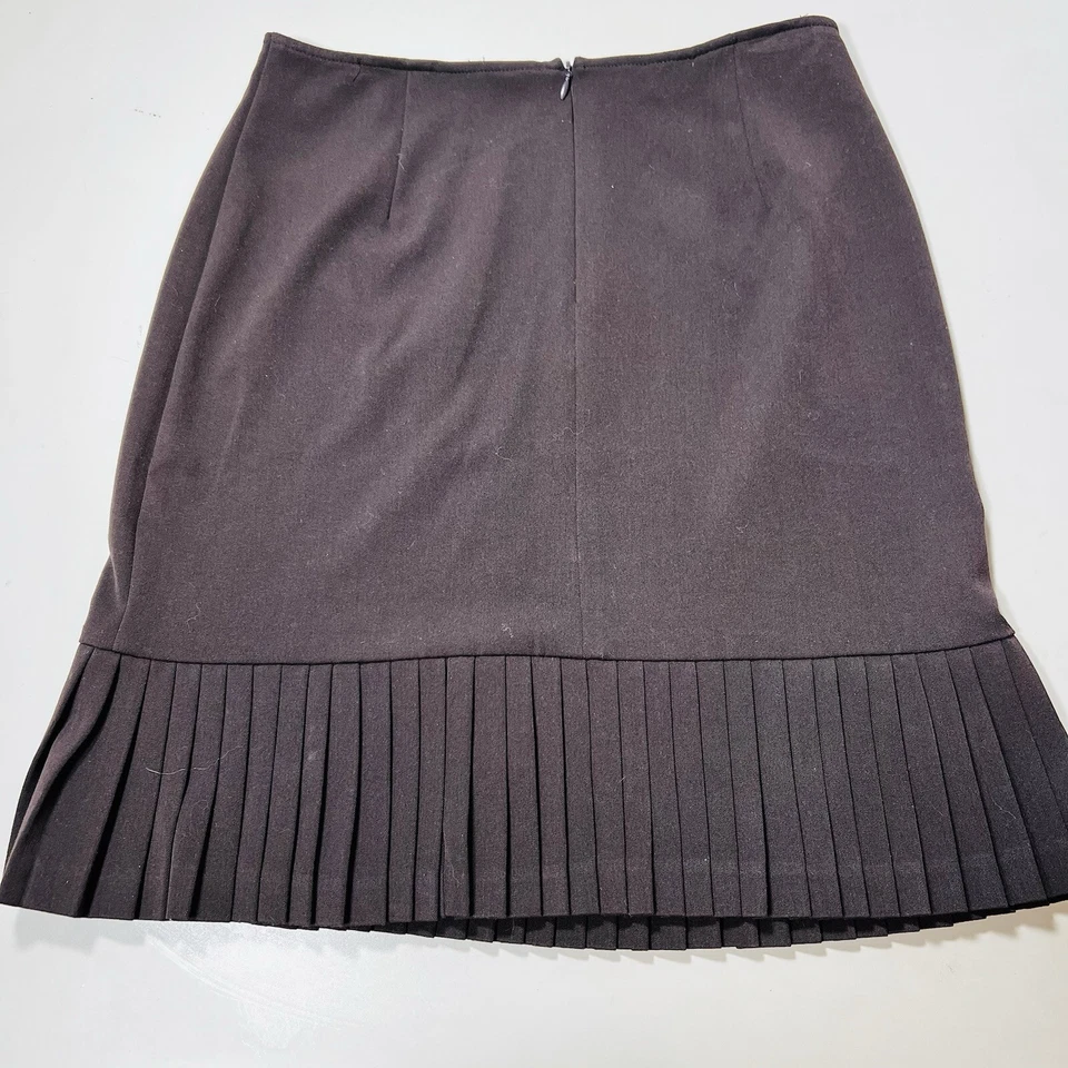 Юбка Briggs New York плиссированная женская размер 8 винтажная коричневая Y2K корпоративная готическая мокко - Изображение 4 из 4