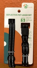 Pet Trends Reflective Pet Leash Set -Small-  Collar(11-14”) Less Than 16.5 lbs.
