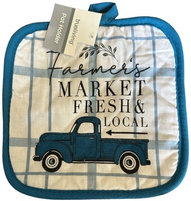New Oven Hand Pot-Holder Kitchen Hanger - Farmer s Market Fresh & Local - Truck