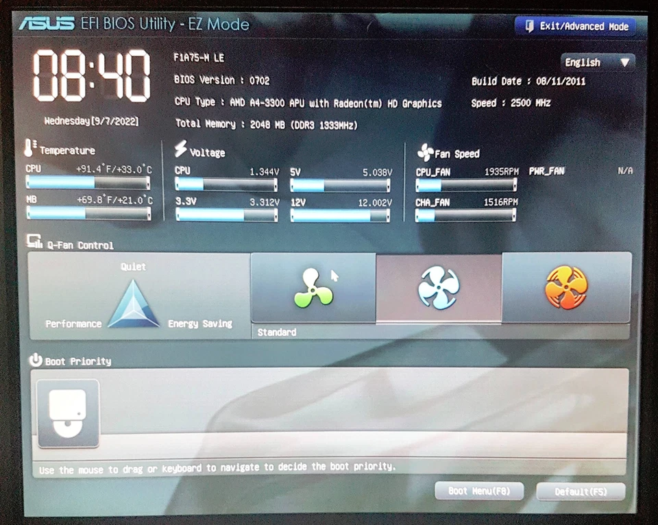 ASUS F1A75-M LE Micro ATX Motherboard AMD A4-3300 CPU incl. Cooler Backplate - Image 2 of 4