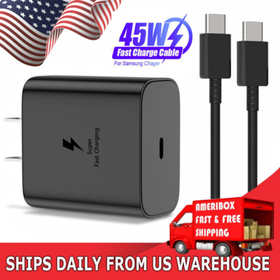 45W Fast Usb Adapter Wall Charger 6FT Cable For Samsung Galaxy S23 S22 Ultra G
