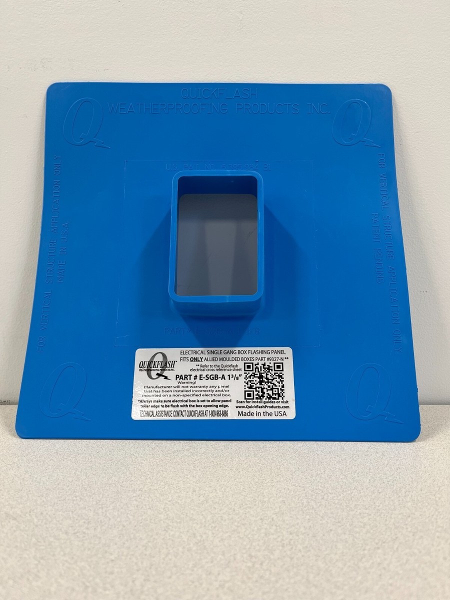 Quckflash - Electrical Single Gang Box Flashing Panel (4Pck) | eBay