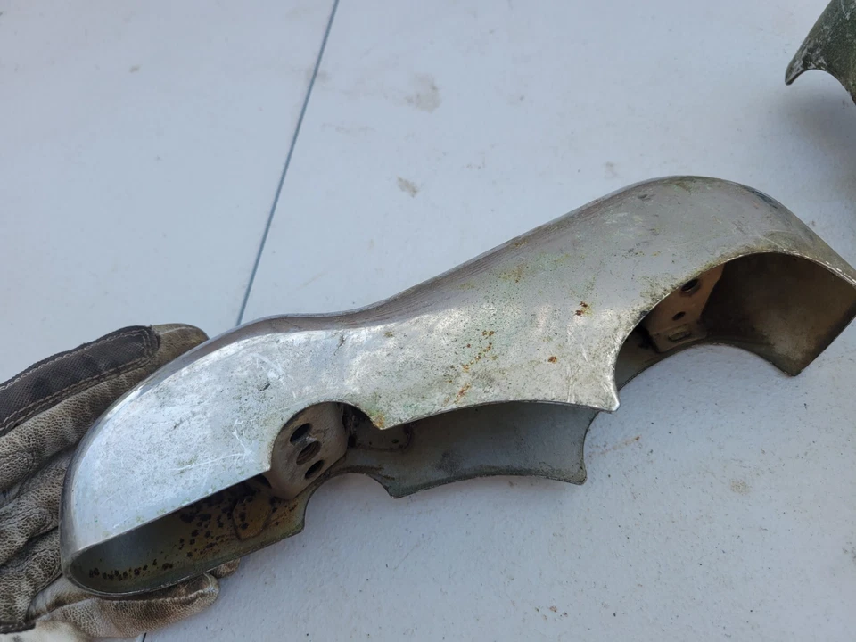 4x 52-67 VW Volkswagen Escarabajo Parachoques Delantero Trasero 113707155B Izquierdo Derecho Bug Foto 4 de 4