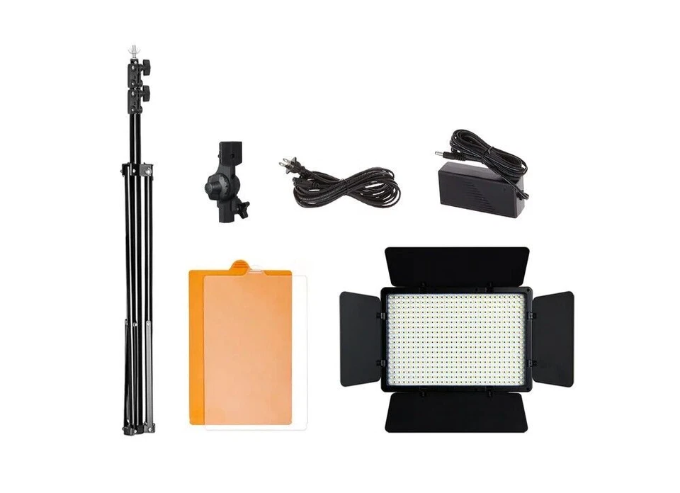 LimoStudio PPH300 LED Light Panel with Barn Doors and tripod stand - Image 3 of 4