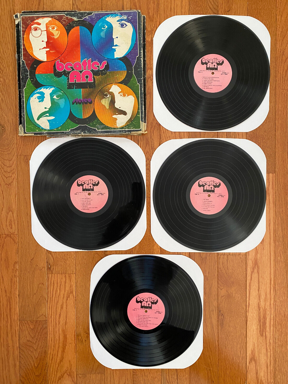 The Beatles - Alpha Omega 4-LP Audio Tape Inc. ATRBH 3583 1972 Pressing Box Set