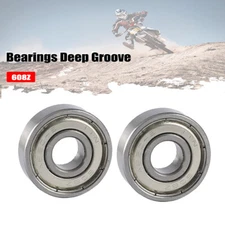 2Pcs 608Z Steel Ball Bearing Shielded Bearings Deep Groove 8x22x7mm 