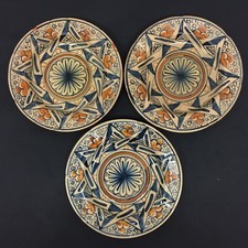 RARO TRIS DI PIATTI IN CERAMICA SAN ZENO PISA PRIMO PERIODO