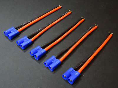 EC3 Male Female Männlich Weiblich Stecker Buchse inkl 10cm 14AWG Kabel Lipo Akku