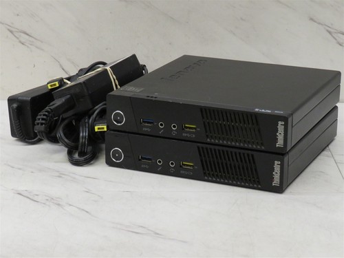 2x Lenovo ThinkCentre M93p Tiny PC Intel Core i5-4570T @2.90GHz 8GB RAM w/ AC