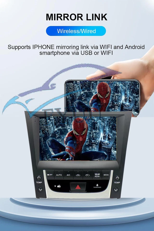 9" Android Stereo Radio FM For 05-11 Lexus GS300 GS350 GS430 GS450 GS460 Carplay - Image 2 of 4