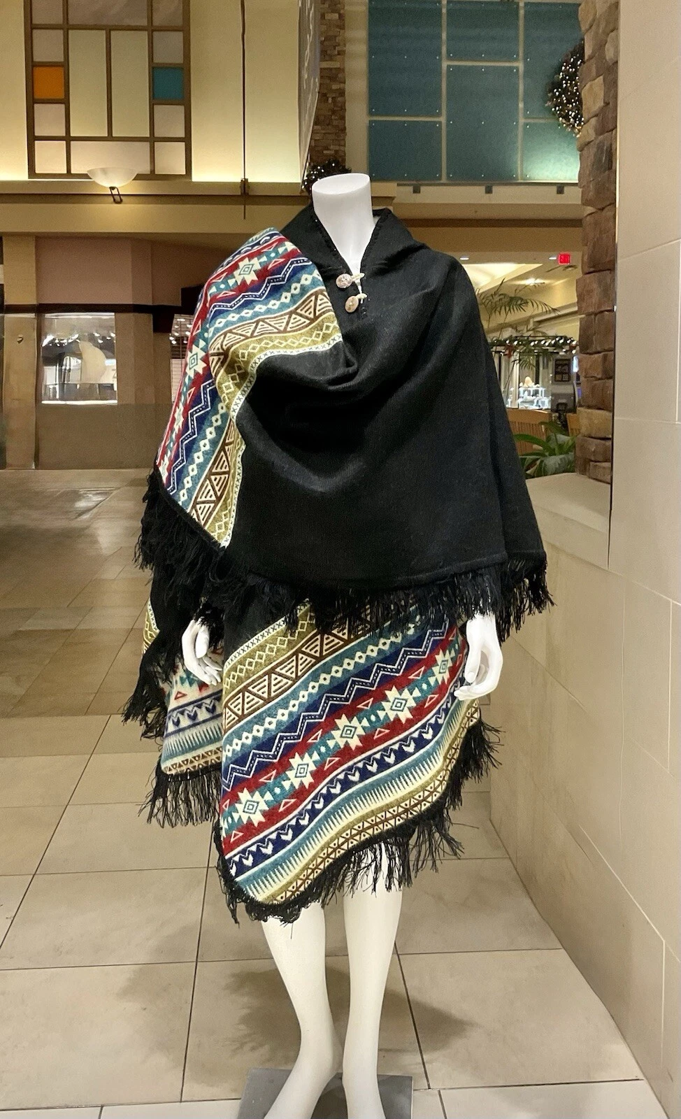 Alpaca Cape, Handmade By Ecuadorian Artisans, The Best Quality , Soft And Warm