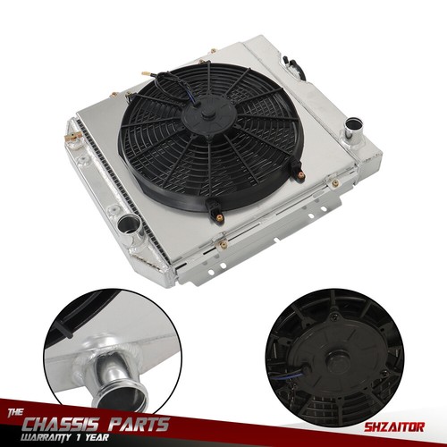 3 Row Radiator W/ Fan Shroud Aluminum For Ford Falcon 1960 1961-1965 3.3L - Imagen 9 de 16
