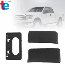 For Ford F-150 2009-2014 Bumper Guards Pads Front & License Plate Frame Bracket