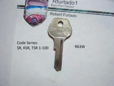 Key Blank for Vintage BMW Isetta , Lancia, L.K.W. (see code series) R63W