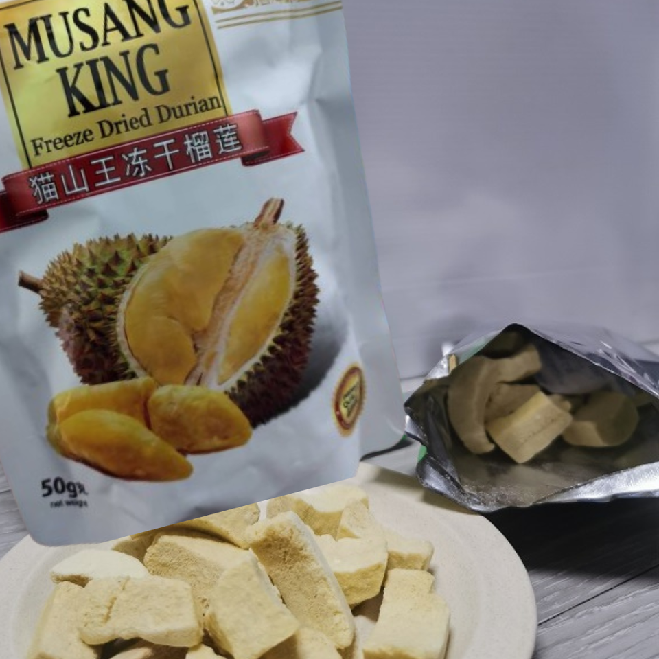 100 Durian Vacuum Dried Freeze Dried DurianMusang King Healthy 50g X
