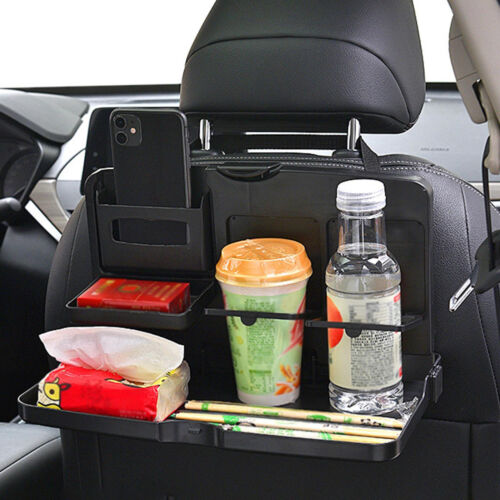 Universal Folding Car Back Seat Tray Table Food Drink Cup Tray Holder Desk Mount