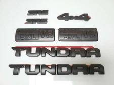 BLACKOUT EMBLEMS OVERLAY KIT 2014-2021 TOYOTA TUNDRA GENUINE OEM PT948-34181-02