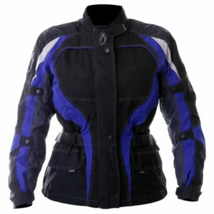 Richa Storm Textile Motorcycle Jacket Waterproof Black Blue
