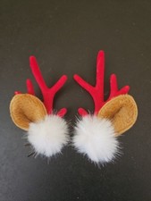 Reindeer Antlers Hair Clips with Ears Holiday Party Cosplay Costume Accessor