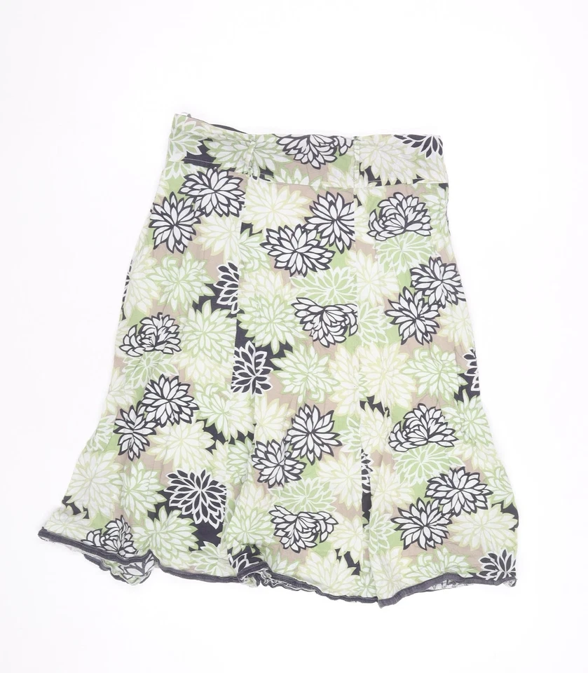 Epilogue Womens Multicoloured Floral Cotton A-Line Skirt Size 12 - Image 3 of 4