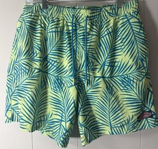 Vineyard Vines Lined Shorts Mens Medium Palm Print Swim Beach Trunks EXCELLENT