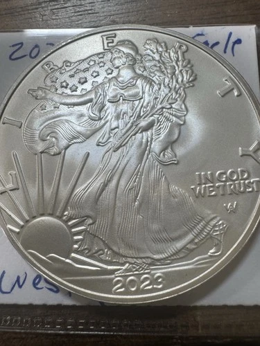 2023-W Burnished American Silver Eagle 1 Oz .999 Silver! West Point