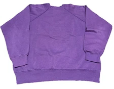 Vintage 80s Tultex Men's Raglan Sweatshirt Made in USA purple Size M P1