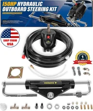 150HP Hydraulic Outboard Steering Kit for Boat Marine System for Single Station
