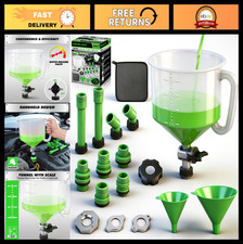 18-Piece No-Spill Coolant Funnel Kit, Radiator Burping Tool Adapters, Universa