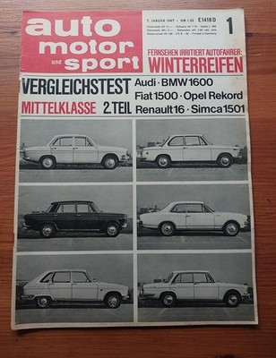 AMS 01/1967 Morris Cooper S von Altenhofen (110 PS) - Sunbeam Hunter