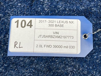 2018-2021 LEXUS NX300 REAR LEFT SIDE DOOR OUTSIDE HANDLE OEM